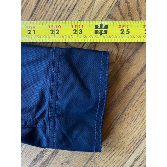 J. Crew Blue 100% Cotton Full Zip Utilty Button Up Jacket Top Women's Size Small - Picture 10 of 10
